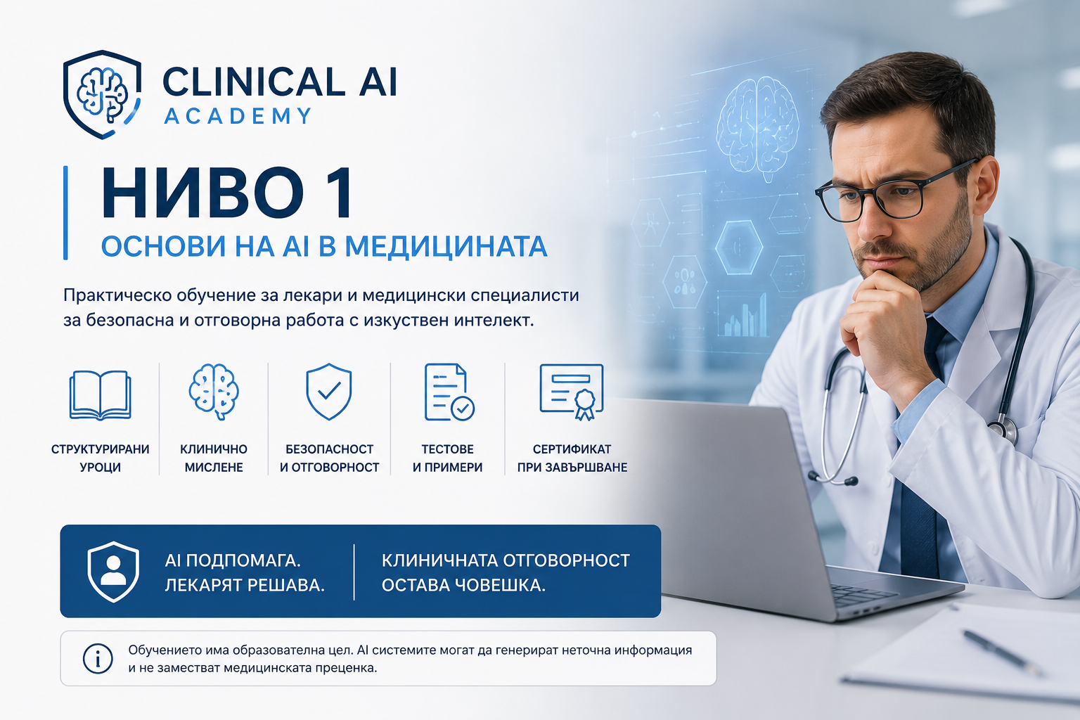 Clinical AI Training – Ниво 1